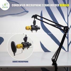Condenser Microphone Stand Holder Lazypod - Remax Bonus Mic
