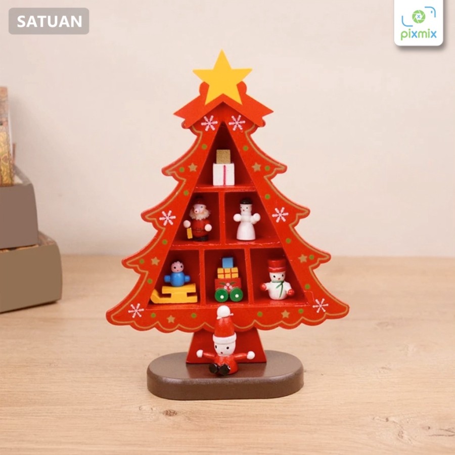 pixmix-wooden-christmas-tree-natal-red