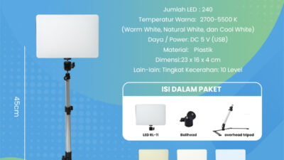 Lampu Video LED 11 Inch Pixmix