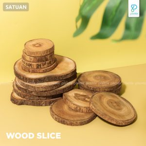 Wood Slice Kayu Alami | Alas Foto Produk | Properti Foto | Dekorasi Natural Pixmix