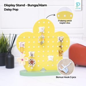 Gantungan Aksesoris Pegboard Daisy Pop / Display Stand Pajangan Bunga - Pixmix