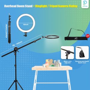 Overhead Boom Stand + Ringlight / Tripod Kamera Flatlay
