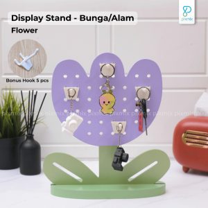 Rak Gantungan Display Produk Bunga Pegboard - Pixmix