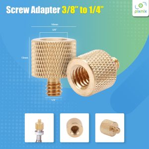 3/8 Female to 1/4 Male Screw Adapter  - ADAPTER TRIPOD (Screw Kuning)