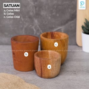 Properti Foto Produk - Gelas / Cangkir Kayu Pixmix