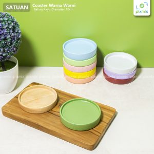 Coaster Kayu Mahoni Properti Foto Produk