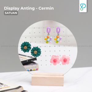 Rak Display Anting / Earing Display - Tempat / Gantungan /  Holder Anting Aksesoris Cermin Estetik - Jewelry Organizer Pixmix