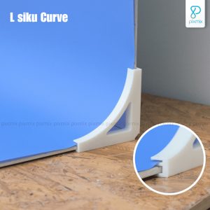 Siku Penyangga Background / Alas Foto -  L Siku Curve Pixmix