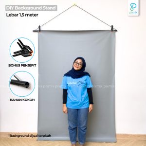 Background Gantung Lebar 1,5 meter / Gantungan Background Stand Pixmix