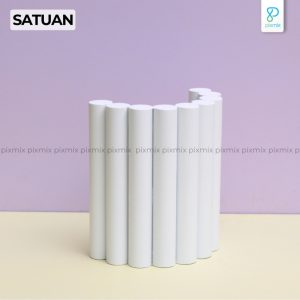 Display Stand Produk / Properti Foto Geometri - Curve Cylinder Wall | Pixmix Gio