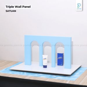 Geometry Display Produk Triple Arch Panel / Wall Panel Props / Properti Foto Produk Pixmix