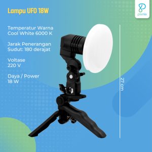 Lampu Studio Foto / Bohlam LED UFO Light E27 Cool White 18W - CB-60