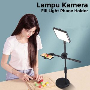 Tripod Overhead Lampu Kamera Fill Light Phone Holder 3in1 Color | EPIX ZD15