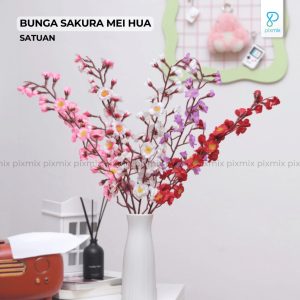 Props Properti Foto Produk Bunga Sakura Mei Hua / Artificial Flower