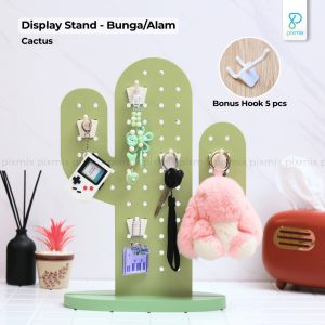 Display Rak Aksesoris Pegboard Kaktus Aesthetic - PIxmix