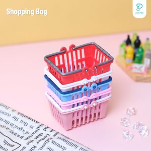 Props Properti Foto Produk - Miniatur Shopping Bag / Keranjang Belanja Supermarket