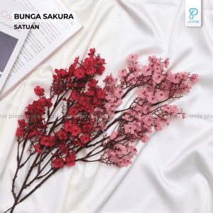 Props Properti Foto Produk Bunga Sakura / Anggrek / Artificial Flower