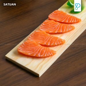 Salmon Slice Sashimi Artificial / Fake Food / Replika Salmon - Props Properti Foto Produk Pixmix