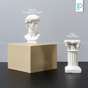 Props Properti Foto Romawi Kuno Model Pilar Pantheon | Romawi David Sculpture Head