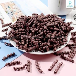 Props Properti Foto Coklat Serut Artificial /  Fake Swirl Rainbow Chocolate Roll