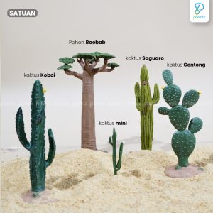 Props Properti Foto Produk Kaktus Artificial / Miniatur Cactus
