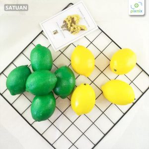Props Properti Foto Produk - Buah Jeruk Lemon Palsu / Lime Artificial