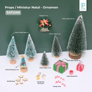 Props Properti Foto Produk - Christmas Edition / Hiasan Tematik Natal