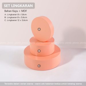 Props Fotografi Lingkaran Bertingkat / Podium