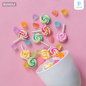Permen Lollipop Palsu / Artificial Sugar Candy SET 5pcs - Props Properti Foto Pixmix