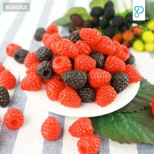 Props Properti Foto Produk Artificial Food - Buah Raspberry Palsu Pixmix