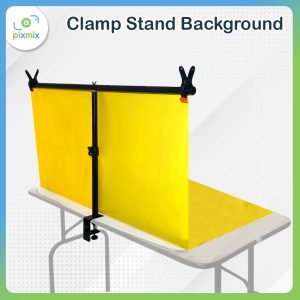 Background Stand Meja | Clamp Stand Paket dengan Background