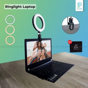 Ringlight Laptop PC Model Jepit | Lampu Portable