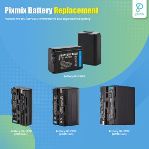 Replacement Baterai For Sony NP - F550 / F750 / F970 / NP-FW50