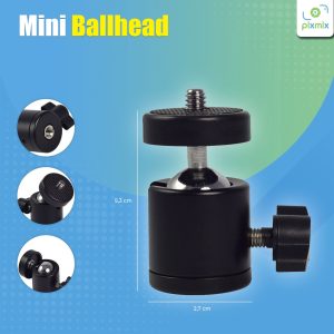 Mini Ball Head Tripod Kamera DSLR 360 Swivel 1/4