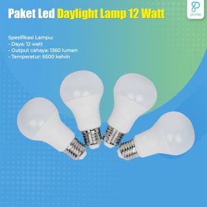 Paket Lampu LED Untuk Fotografi | Daylight Lamp 12 Watt