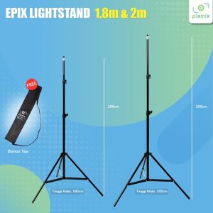 Light stand 2M - LIGHT STAND TINGGI 2 METER